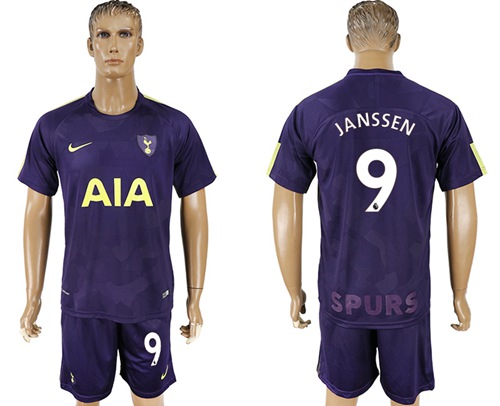 Tottenham Hotspur #9 Janssen Sec Away Soccer Club Jersey - Click Image to Close